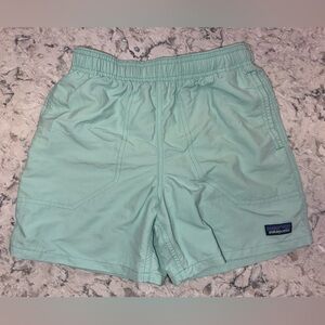 Patagonia Mint Green Boy Casual Swim Shorts